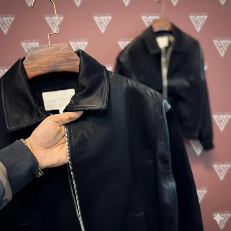 Classy Mart Elite Leather Bomber Jacket image 2